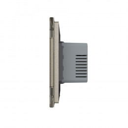 Терморегулятор пола Livolo 16А, сенсорное управление, датчик воздуха, датчик пола 5 метров, 1 пост, цвет шампань