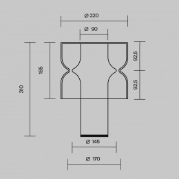 Настольный светильник Vetro