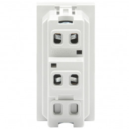 Выключатель 10А, 1 мод., бел. (22.5х45мм), серия (тип) DA DAF11W