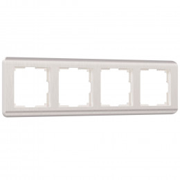 Рамка из поликарбоната на 4 поста Stream перламутровый