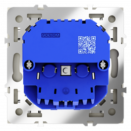 Розетка встраиваемая VOLTUM S70 с заземлением и защитными шторками, с USB, A+A, (сталь) VLS040405