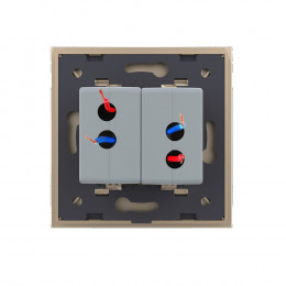 Розетка двойная USB LIVOLO с блоком питания 5В 2.1А золотая VL-C792USB-13