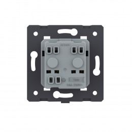 Розетка с заземлением защитными шторками LIVOLO золотая VL-C7-C1EU-13  (механизм)