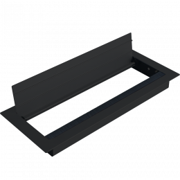 Кабельный громмет (лючок) в стол, 310*120мм, цвет: черный DCGR310120AN