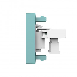 Розетка телефонная RJ-11 кат. 3 Livolo, цвет зеленый (механизм)