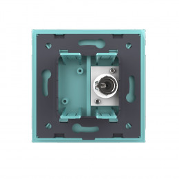 Розетка телевизионная одинарная Livolo, 1 пост, цвет зеленый