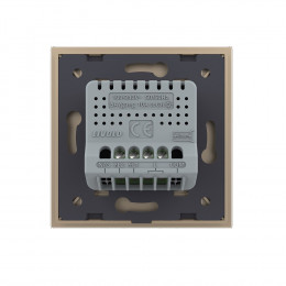 Двухклавишный сенсорный выключатель Livolo, 1 пост, Золотой VL-C702-13