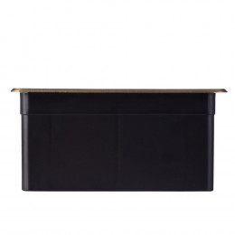 Выдвижной горизонтальный модуль RocketSocket в столешницу для розеток Livolo 2 поста, бронза