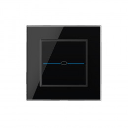 Сенсорный выключатель Livolo Quadro 1 клавиша 1 пост Черный VL-Q701-12