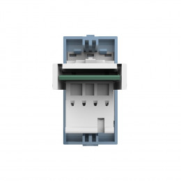 Розетка телефонная RJ-11 кат. 3 Livolo, цвет синий (механизм)