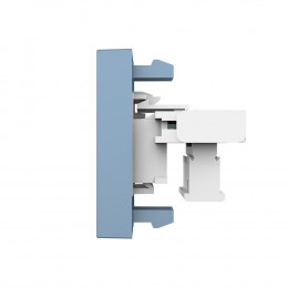 Розетка телефонная RJ-11 кат. 3 Livolo, цвет синий (механизм)