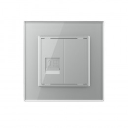 Розетка компьютерная LIVOLO RJ-45 серая VL-C791C-15