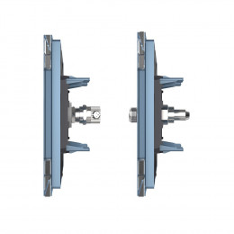 Розетка телевизионная и спутниковая SAT Livolo, 1 пост, цвет синий