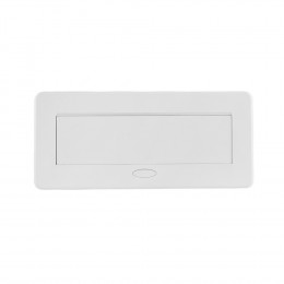 Розетка горизонтальная выдвижная 3 Euro 16A RocketSocket, проводка, цвет белый