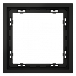 Рамка пластиковая VOLTUM S70 на 1 пост, (черный матовый) VLS100108