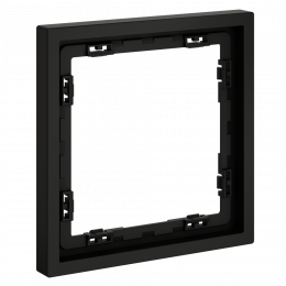 Рамка пластиковая VOLTUM S70 на 1 пост, (черный матовый) VLS100108