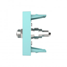 Розетка спутниковая SAT Livolo, цвет зеленый (механизм)