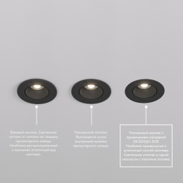 Встраиваемый светильник Denkirs DK3061-BK