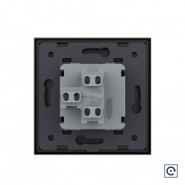 Механический выключатель звонкового типа Livolo 1 клавиша Черный