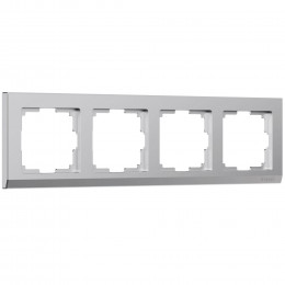 Рамка из поликарбоната на 4 поста Stark серебряный матовый