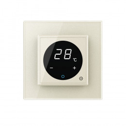 Терморегулятор пола Livolo 16А, сенсорное управление, датчик воздуха, 1 пост, цвет жемчужный