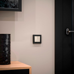 Рамка из поликарбоната на 1 пост Hammer черный