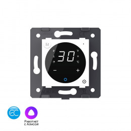 Умный терморегулятор пола Livolo EC 16А, сенсорное управление, датчик воздуха, цвет белый (механизм) VL-FCQ1Z2-2WPS23