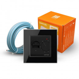 Терморегулятор Welrok MEX для рамки LIVOLO с механическим управлением, датчик пола 3 м, цвет черный