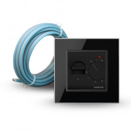 Терморегулятор Welrok MEX для рамки LIVOLO с механическим управлением, датчик пола 3 м, цвет черный