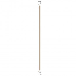 Панель вертикальная для трех сенсорных выключателей Livolo, 4 клавиши (1+2+1), цвет золотой, стекло