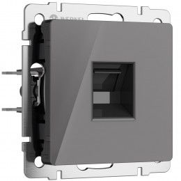 Розетка Ethernet RJ-45 (графит акрил) Werkel W1181044