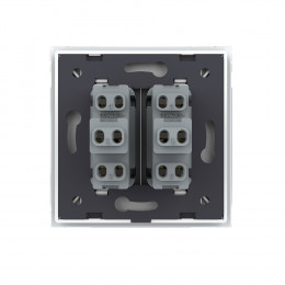 Механический выключатель Livolo 2 клавиши Белый