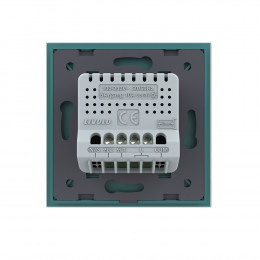 Сенсорный выключатель Livolo 2 клавиши 1 пост Зеленый VL-C702-18