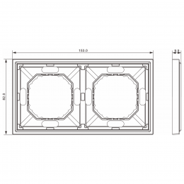 Рамка 2-я, слоновая кость, серия S08 DS21255