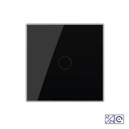 Одноклавишная сенсорная кнопка Livolo 12/24В, 1 пост, Черный VL-C701CH-12