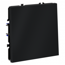 Выключатель с самовозвратом встраиваемый VOLTUM S70 одноклавишный (графит) VLS010607