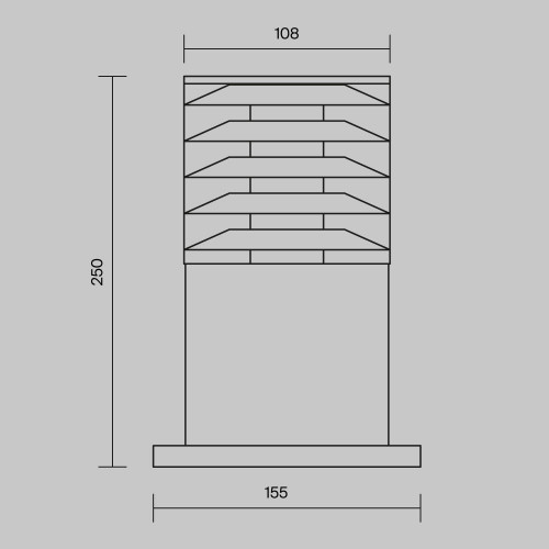 Купить Ландшафтный светильник Bronx  60W IP54 Черный Maytoni O576FL-01B1 в rum24.ru фото: 6