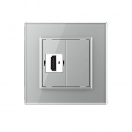 Розетка HDMI LIVOLO серая VL-C791HD-15