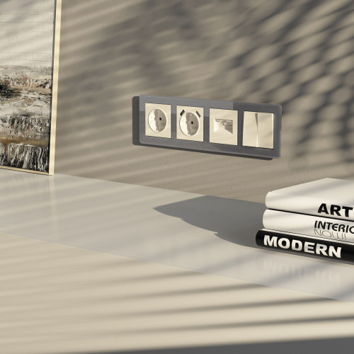 Купить Рамка из акрила на 4 поста Acrylic графит в rum24.ru фото: 3