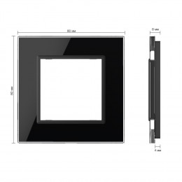 Рамка для розетки Черная