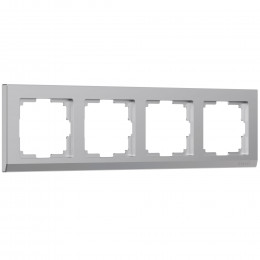 Рамка из поликарбоната на 4 поста Stark серебряный