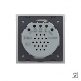 Одноклавишный сенсорный диммер Livolo, 1 пост, цвет серый