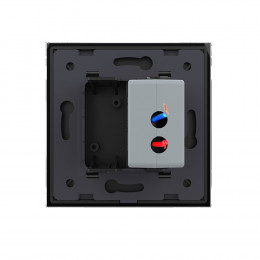 Розетка USB LIVOLO с блоком питания 5В 2.1А черная VL-C791USB-12