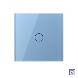 Одноклавишный сенсорный диммер Livolo, 1 пост, цвет синий