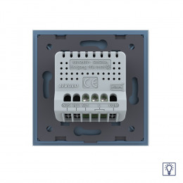 Одноклавишный сенсорный диммер Livolo, 1 пост, цвет синий