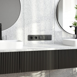 Рамка из поликарбоната на 5 постов Stream графит