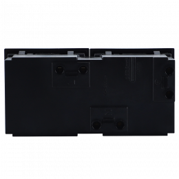Розетка 2х2К+З нем.ст., 45 гр., с з/ш, черн. (90х45мм), серия (тип) DF6 DF6D2AN