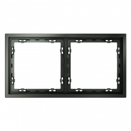 Рамка пластиковая VOLTUM S70 на 2 поста, (титан) VLS100206