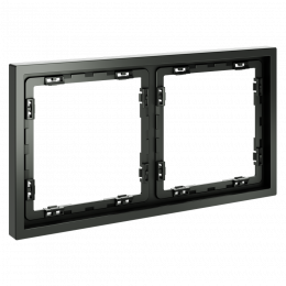 Рамка пластиковая VOLTUM S70 на 2 поста, (титан) VLS100206