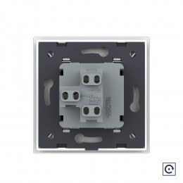 Механический выключатель звонкового типа Livolo 1 клавиша Белый